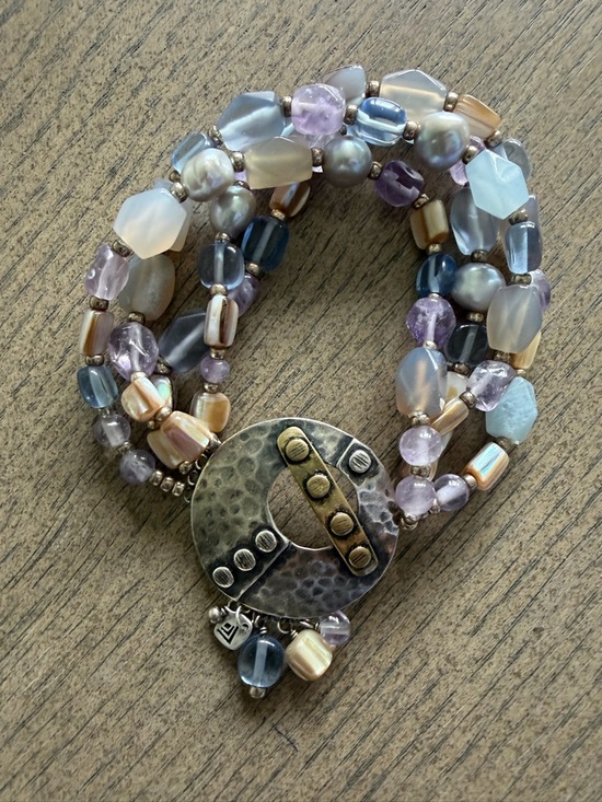 Jewelry - Rare Silpada Sterling Silver and Stone Bracelet